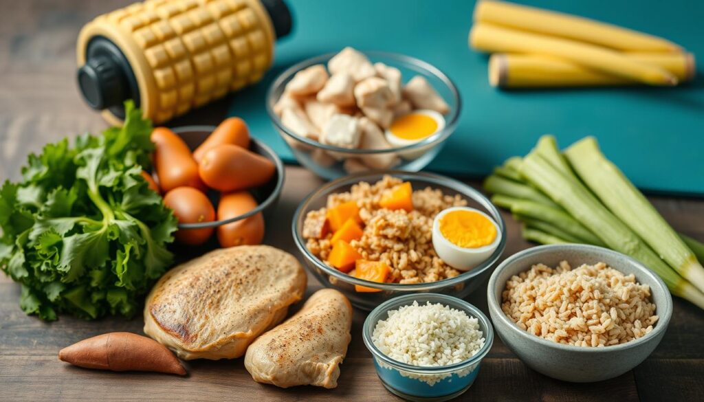 Ilustrasi nutrisi dan recovery untuk mendukung program circuit training