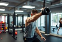 Seseorang melakukan circuit training dengan berbagai gerakan untuk meningkatkan ketahanan otot
